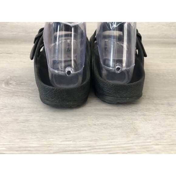 Birkenstock EVA Women's Sandal Black 7 Slip On Comfort Buckle Double Strap Shoes - Picture 3 of 6